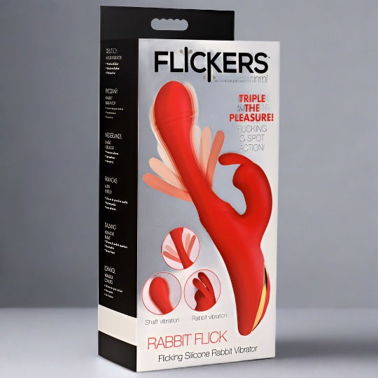 Flicking Silicone Rabbit Vibrator