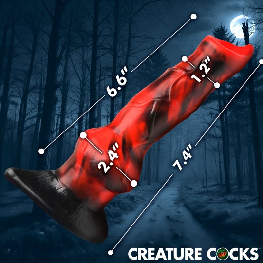 Creature Cocks Vibra Beast Vibrating Silicone Dildo