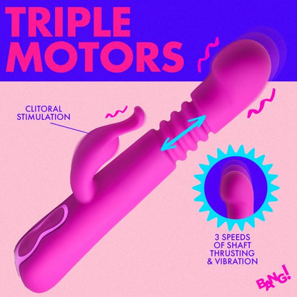 Thrusting Silicone Rabbit Vibrator XR BRAND