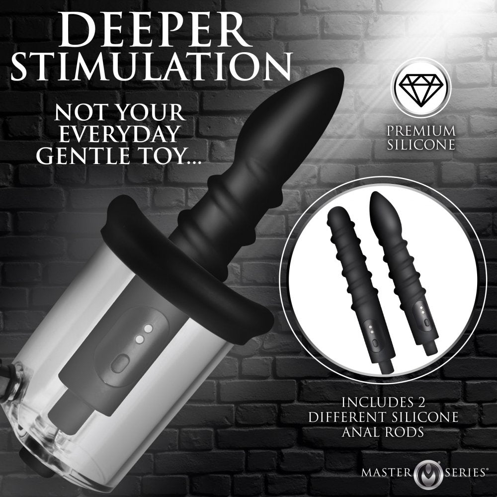 Rosebud Driller Deluxe Set Vibrating Silicone Rosebud Pump MASTER SERIES