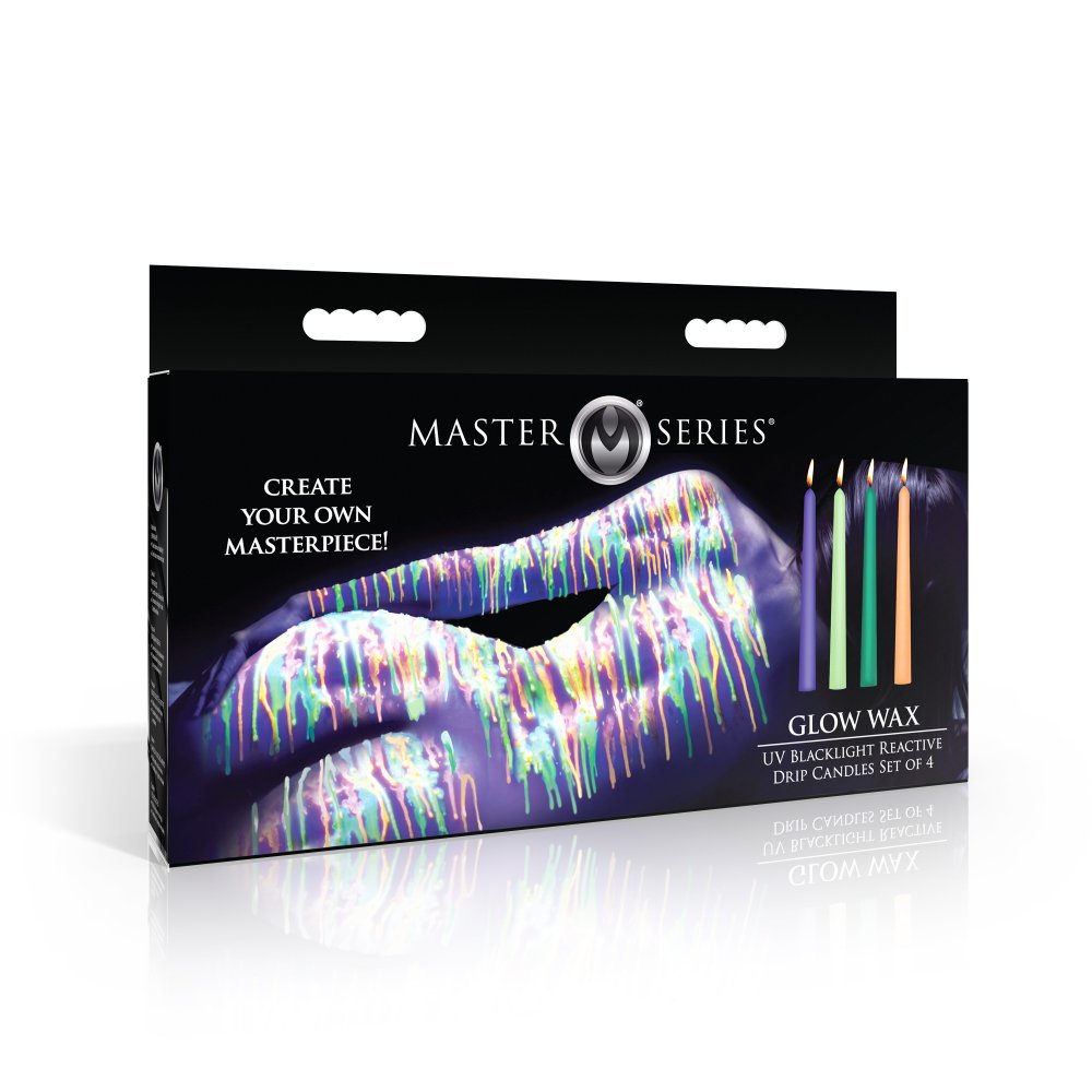 Glow Wax UV Blacklight Reactive Drip Candles Set of 4 MASTER SERIES