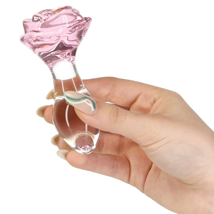 Pillow Talk Rosy Glass Anal Plug BMS