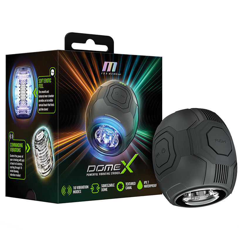 M for Men Dome X Vibrating Masturbator BLUSH
