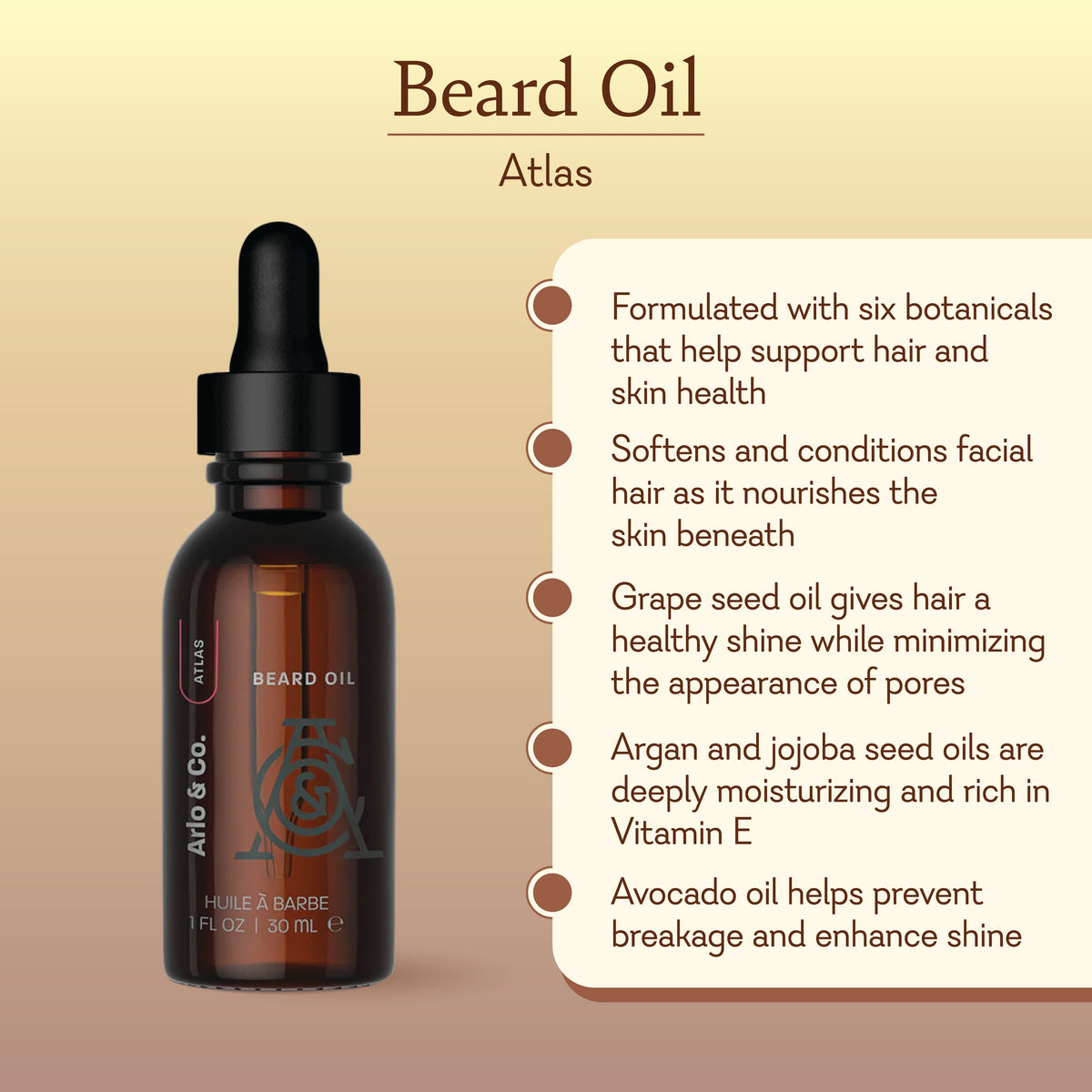 Atlas Beard Oil Hair &amp; Skin Conditioner