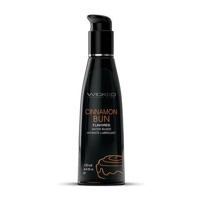 Wicked Aqua Cinnamon Bun 8oz - Water-Based, Paraben-Free Lubricant with Delicious Flavor - SP BOUTIQUE