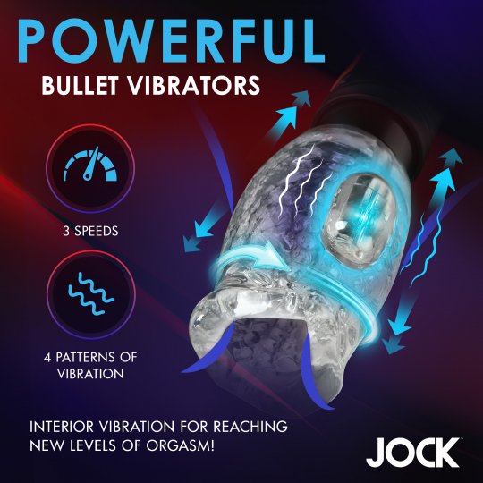 Spinning and Thrusting Masturbator with 2 Bullets CURVE TOYS