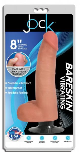 Jock Bareskin Vibrating Dildo W/ Balls CURVE NOVELTIES