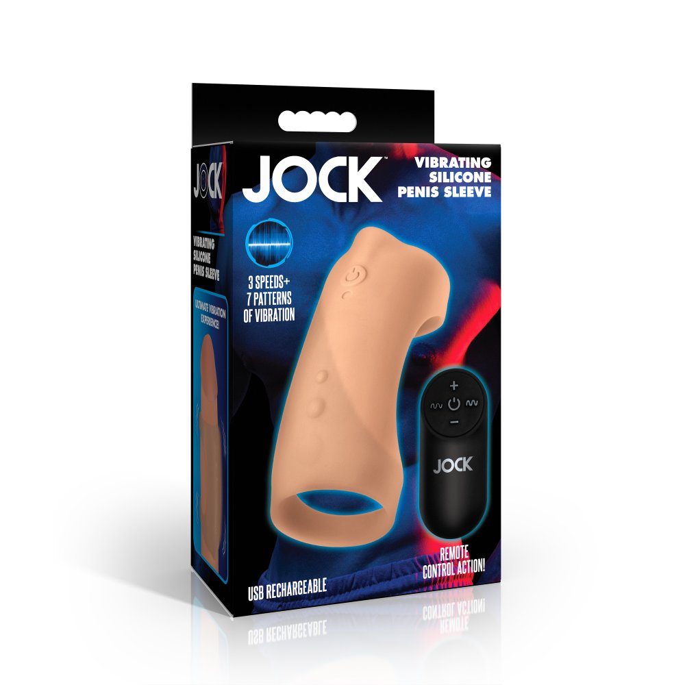 Vibrating Silicone Penis Sleeve CURVE TOYS