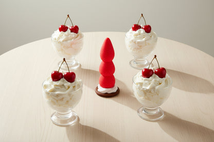 Strawberry Sweet Cream Premium Silicone Dildo