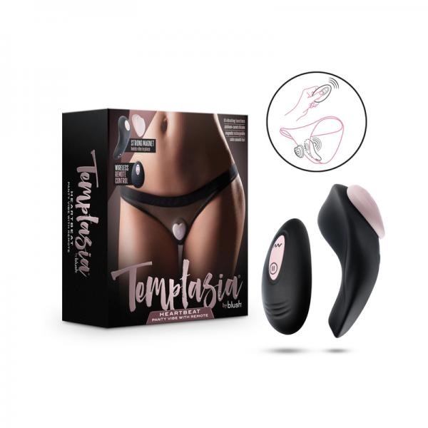 Temptasia Heartbeat Vibrador de bragas de silicona recargable