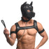 Master Series Full Pup Arsenal Set Neoprene Puppy Hood, Chest Harness, Collar with Leash and Arm Bands - SP BOUTIQUE