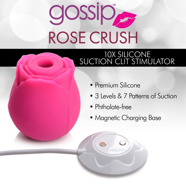 Gossip Cum Into Bloom Clitoral Vibrator Rose Flirt Silicone - SP BOUTIQUE