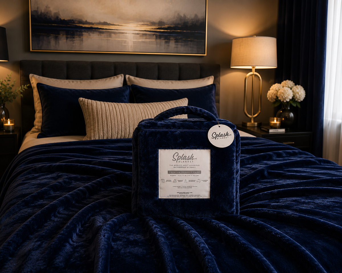 Splash Blanket Furlush Large Navy
