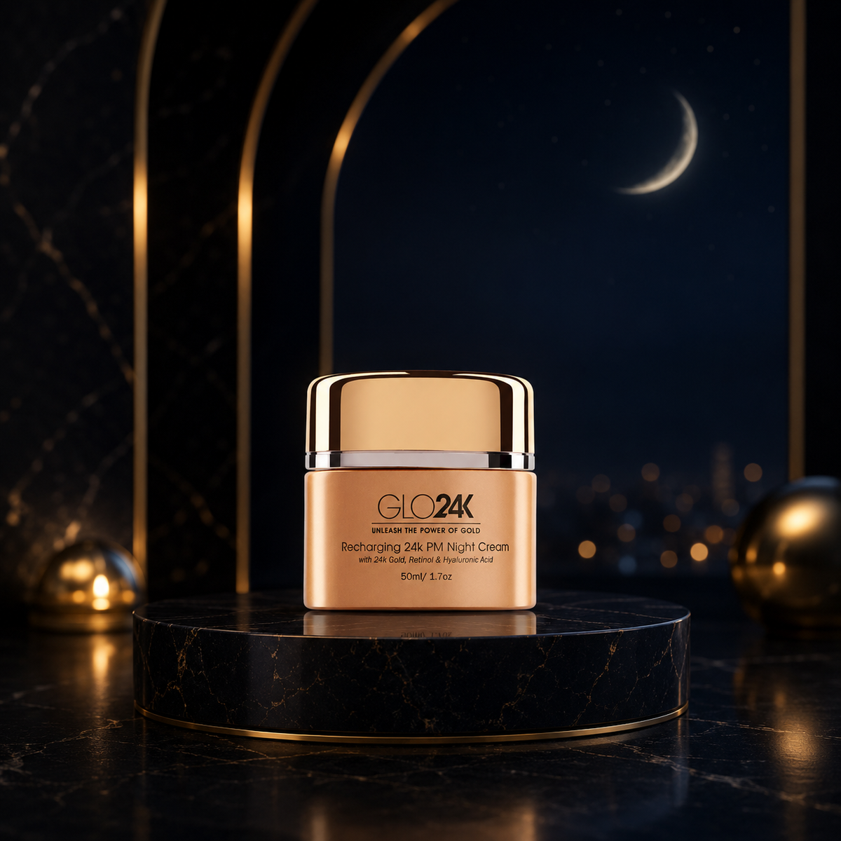 Recharging 24K PM Night Cream with 24K Gold &amp; Retinol