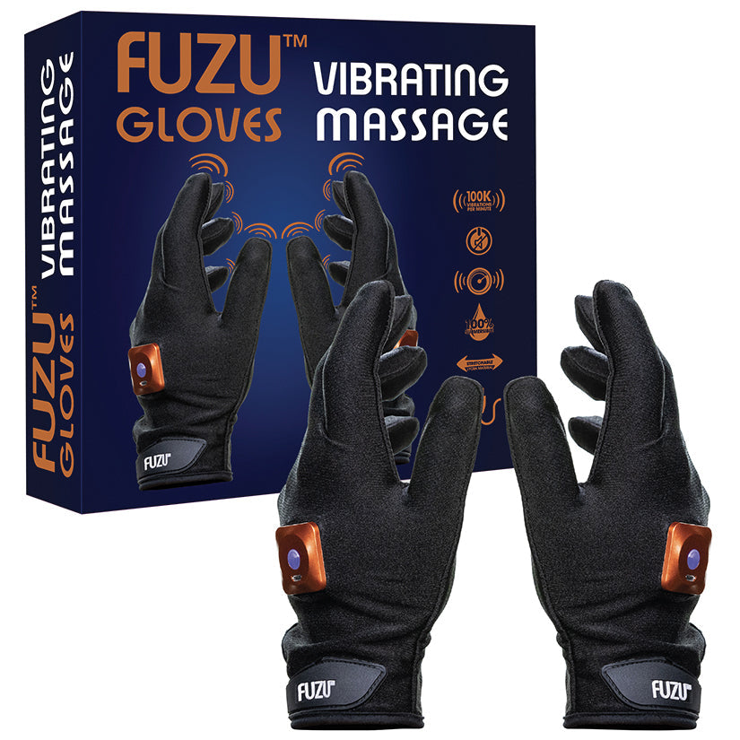 Fuzu Rechargeable Vibrating Massage Gloves Left &amp; Right Hand - SP BOUTIQUE