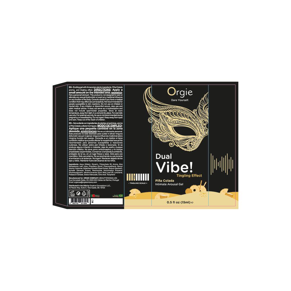 Gel d'excitation intime Orgie Dual Vibe!