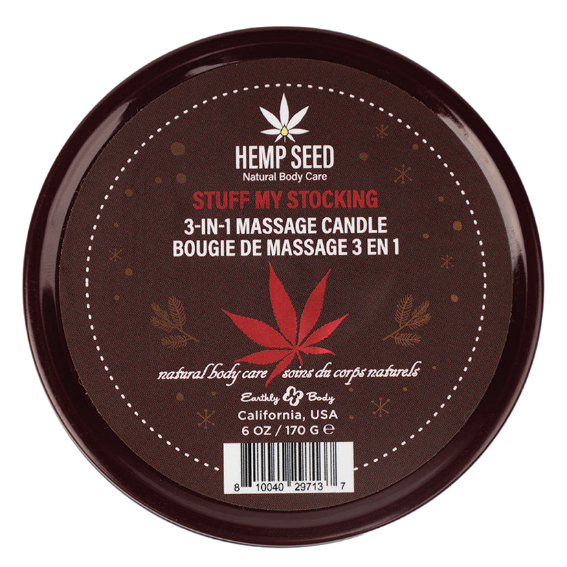 Earthly Body Hemp Seed 3 In 1 Massage Candles