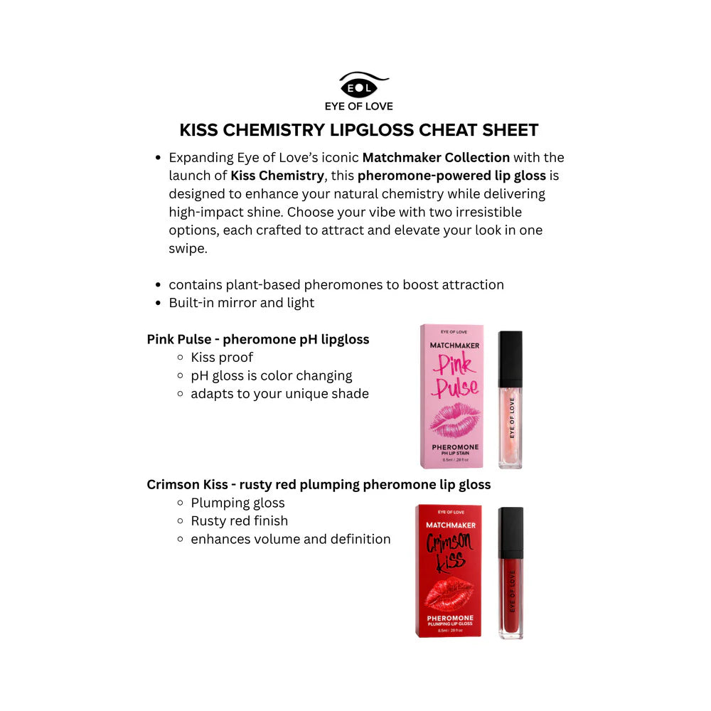 Eye of Love Matchmaker Attract Him Pheromone pH Lip Stain Pink Pulse