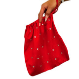 GR154RD - Money Bag with Rhinestones