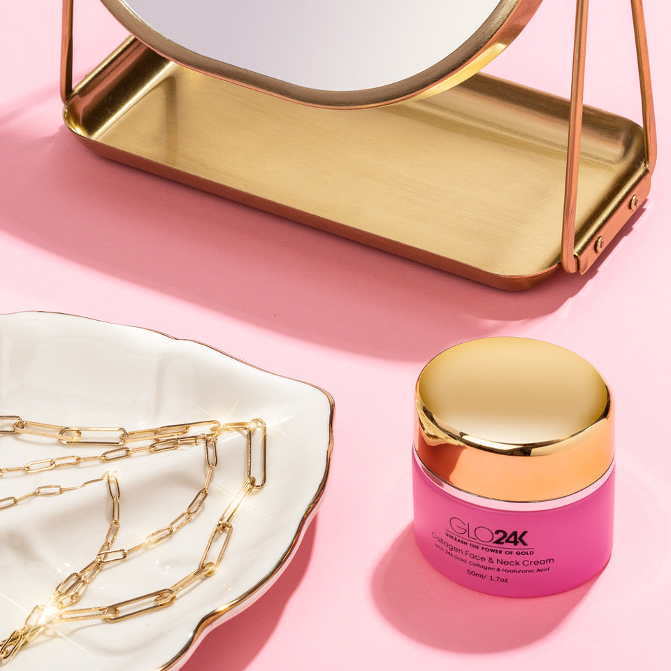GLO24K Collagen Face &amp; Neck Cream With 24k Gold 