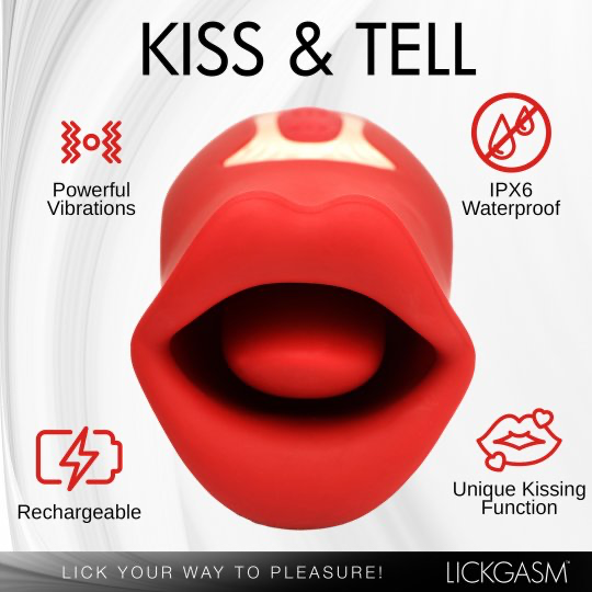 Lickgasm Kiss &amp; Tell Mini Kissing  Clitoral Stimulator XR LLC