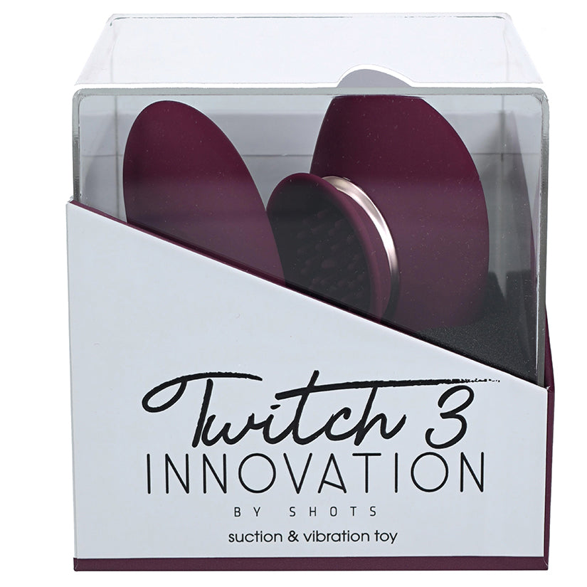 Vibromasseur et aspiration rechargeable Shots Innovation Twitch 3