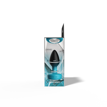 Eluxe Vibrating Clear Gem Bluombre Plug With Remote