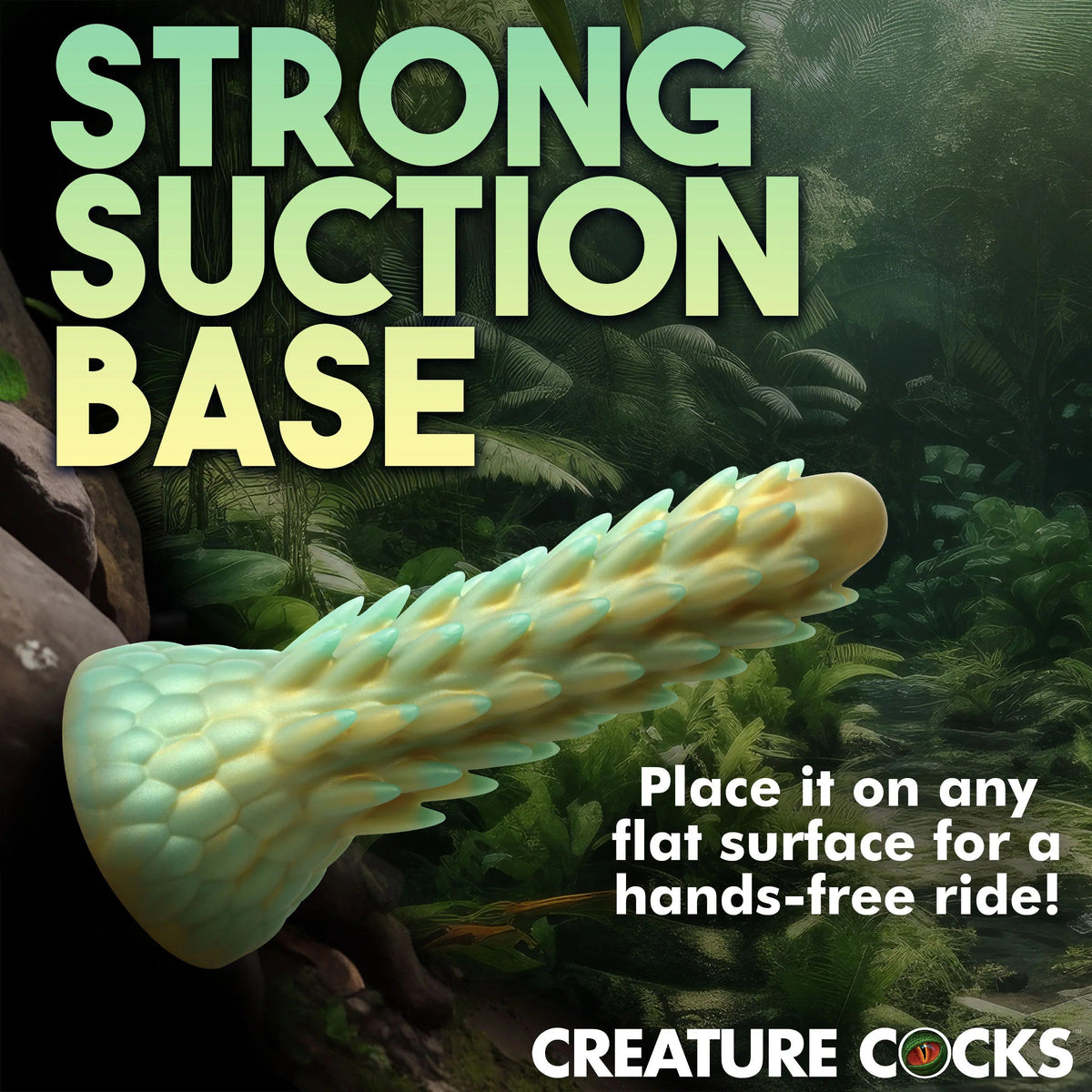 Stegosaurus Spiky Reptile Silicone Dildo CREATURE COCKS