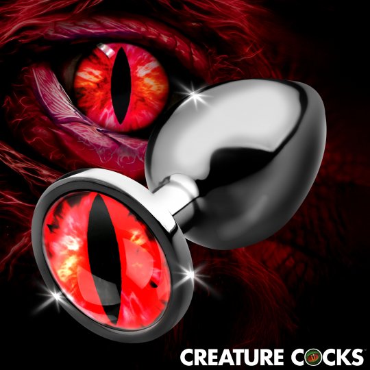 Sinister Eye Red Eye Metal Butt Plug