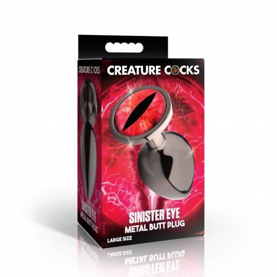 Sinister Eye Red Eye Metal Butt Plug