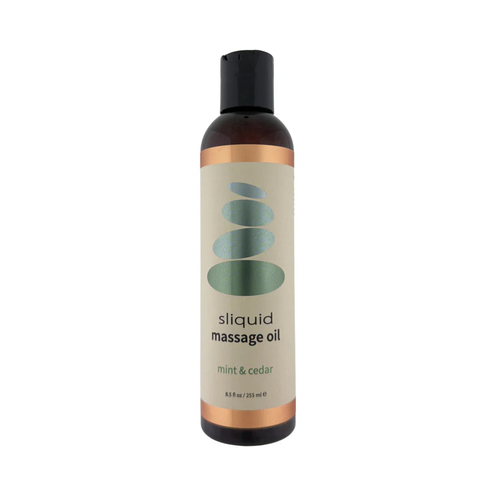Sliquid Massage Oil Mint &amp; Cedar 8.5 oz.