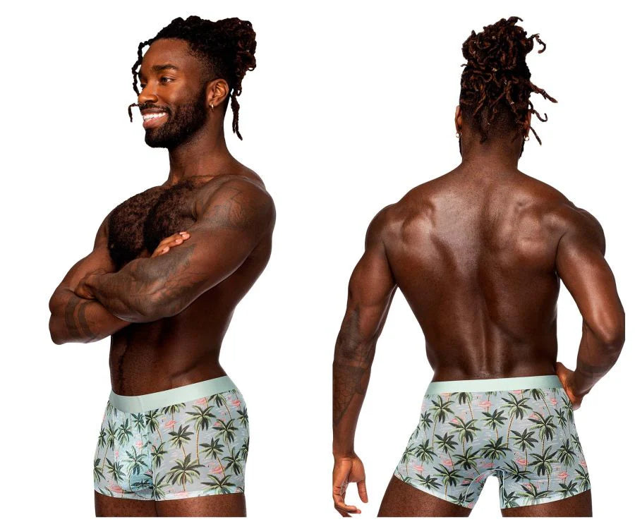 Sheer Prints - Seamless Sheer Short Flamingo MALE POWER