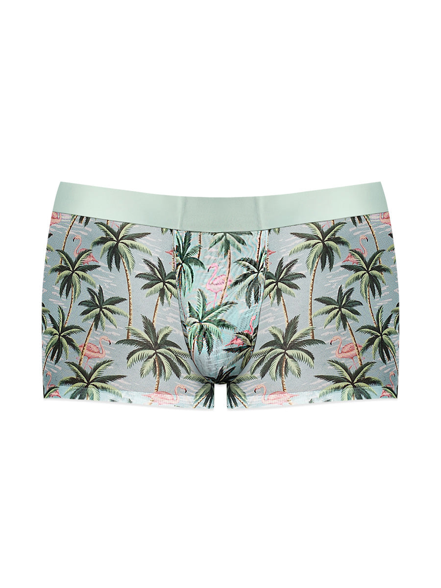Sheer Prints - Seamless Sheer Short Flamingo MALE POWER