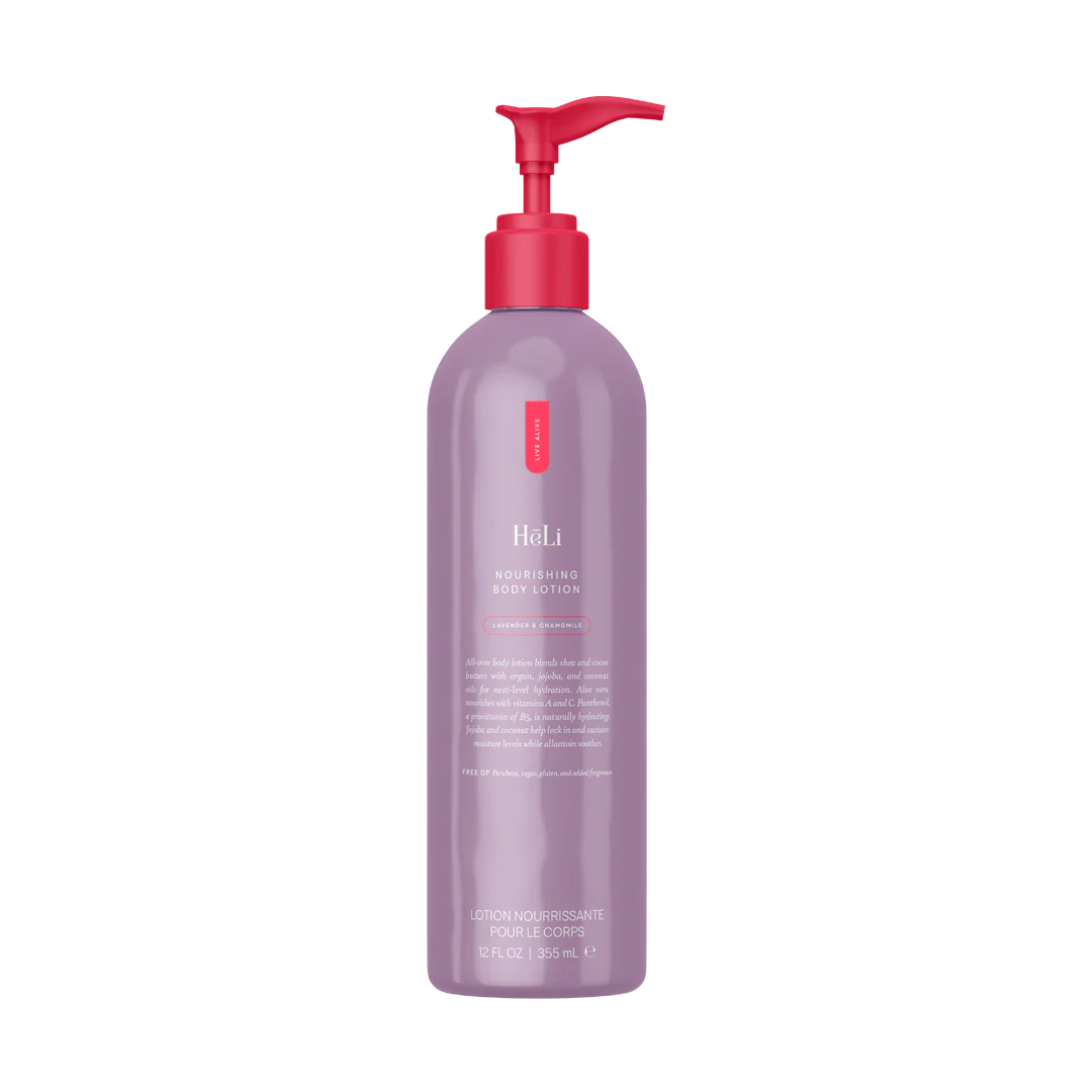 HeLi - Nourishing Body Lotion - Lavender &amp; Chamomile Aloe-based Skin Hydration