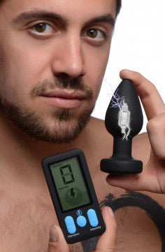 Zeus Vibe And Estim Anal Plug W/remote