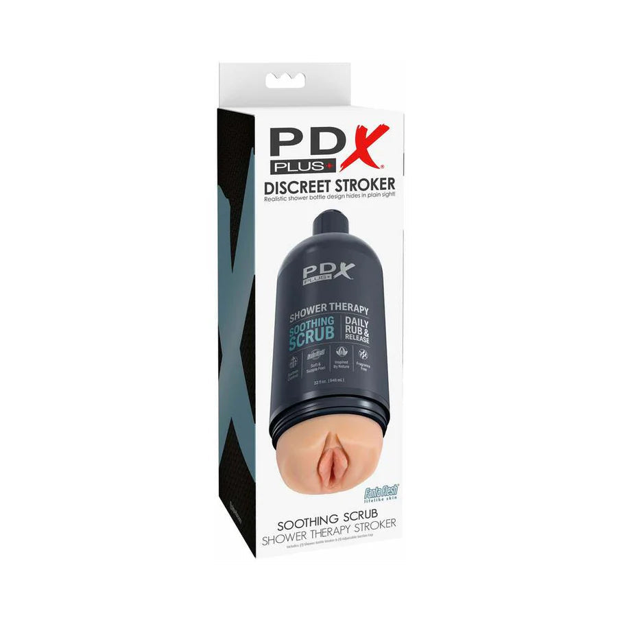 PDX Plus Shower Therapy Soothing Scrub Light PIPEDREAM