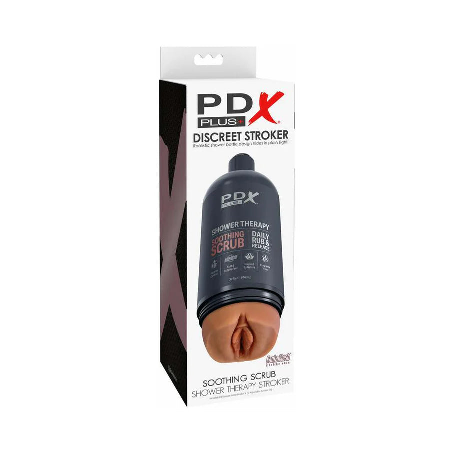 PDX Plus Shower Therapy Soothing Scrub Tan PIPEDREAM