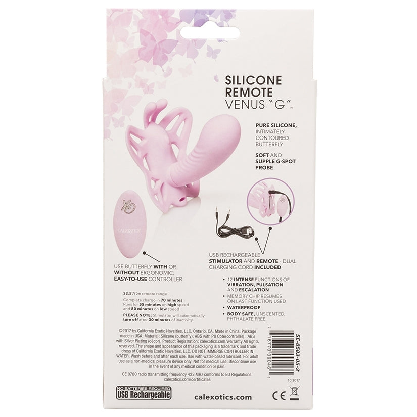 Venus Butterfly Silicone Remote Venus "G" CALEXOTIC