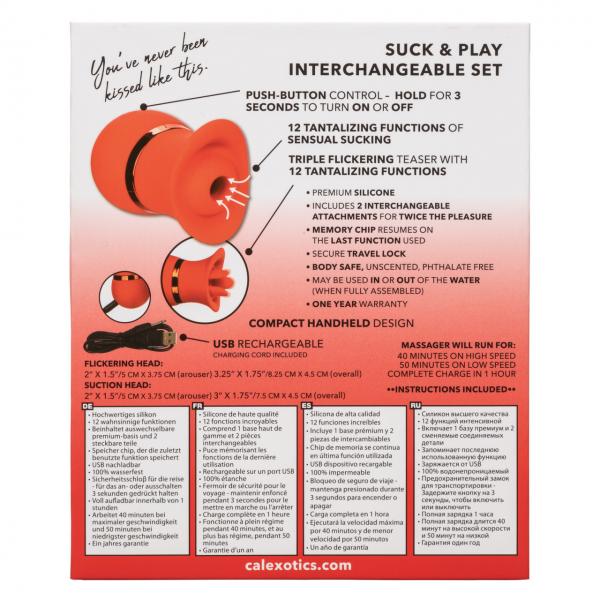 French Kiss Suck &amp; Play Set CALEXOTIC