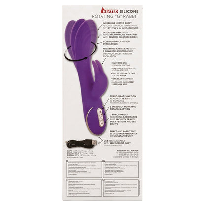 Jack Rabbit Signature Heated Silicone Rotating "G" Rabbit CALEXOTIC