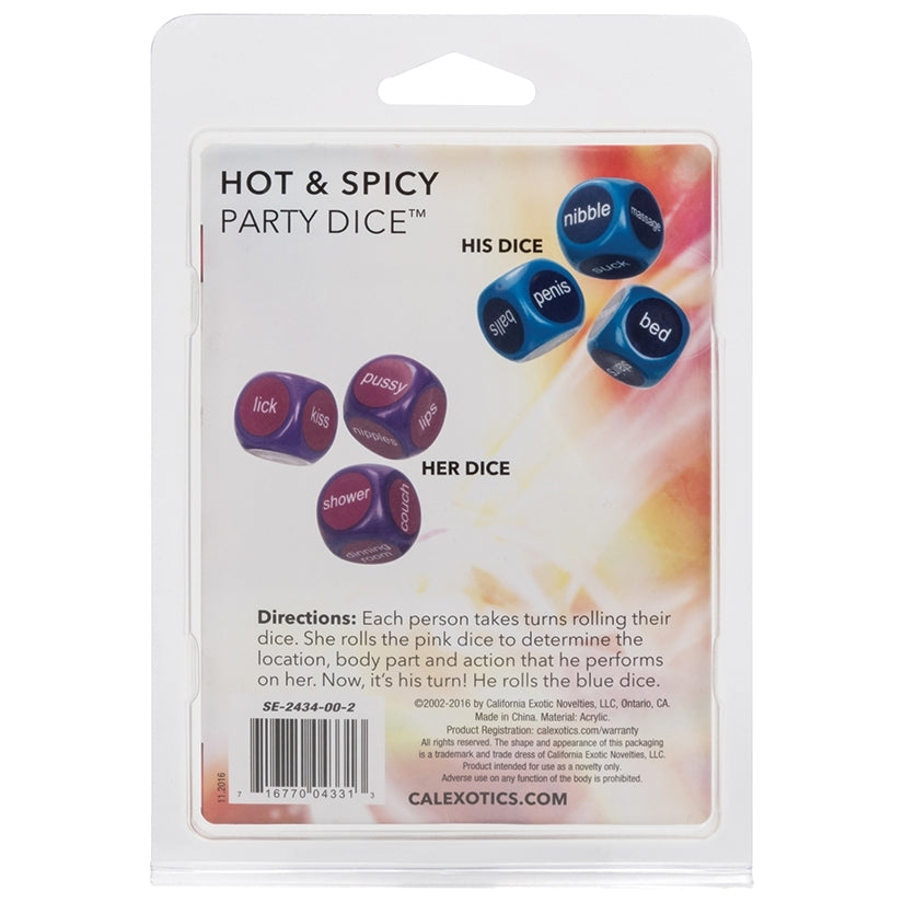 Hot and Spicy Party Dice