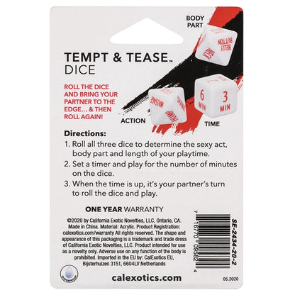 Tempt &amp; Tease Dice CALEXOTIC