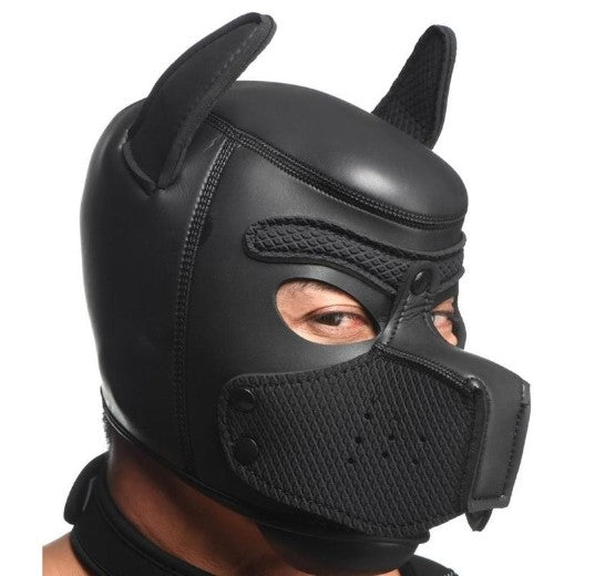 Master Series Full Pup Arsenal Set Neoprene Puppy Hood, Chest Harness, Collar with Leash and Arm Bands - SP BOUTIQUE