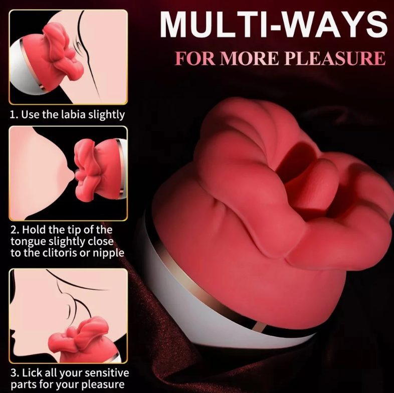 Big Mouth Mystical Tongue Licking &amp; Suction Vibration SP BOUTIQUE