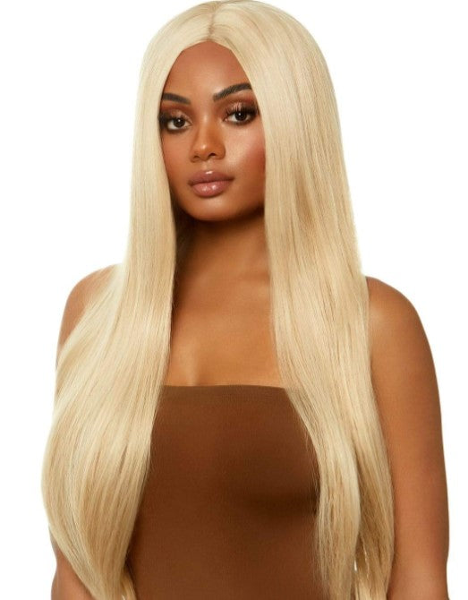 Long Straight 33" Center Part Wig