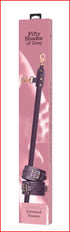 Fifty Shades of Grey Entwined Passion Spreader Bar showcasing its luxurious faux leather finish, perfect for enhancing intimacy and bondage play.