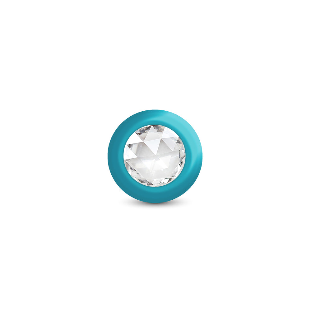 Eluxe Vibrating Clear Gem Bluombre Plug With Remote