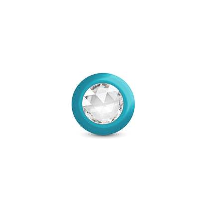 Eluxe Vibrating Clear Gem Bluombre Plug With Remote