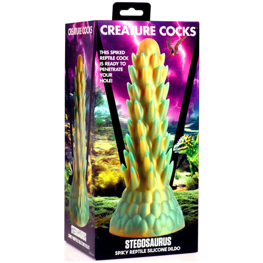 Stegosaurus Spiky Reptile Silicone Dildo