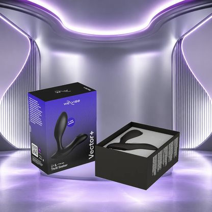 We-Vibe Vector+ Dual Stimulation Prostate Massager Charcoal Black
